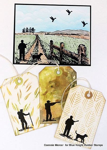 crafty goodies: Silhouette Sportsmen by Blue Knight Rubber Stamps~