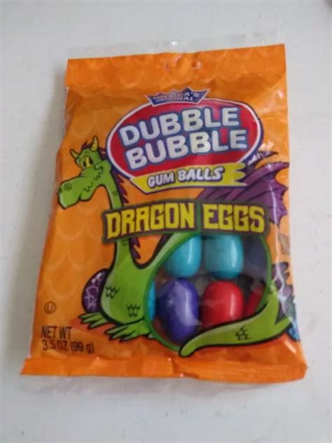 DUBBLE BUBBLE BUBBLE Gum - Gum Balls DRAGON EGGS - 3.5 oz Bag $7.99 - PicClick