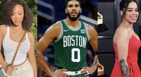 Jayson Tatum Had New Girlfriend Bella B And His Ex-GF Ella Mai At The ...