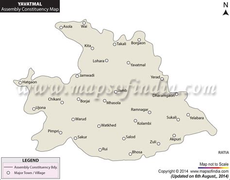 Yavatmal Assembly (Vidhan Sabha) Constituency Map and Election Results