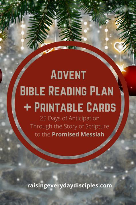 This Christmas Advent Bible Reading Plan consists of 25 days of ...