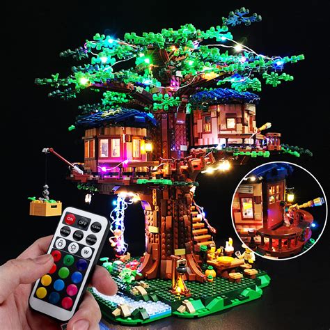 Diy led light lighting kit only for lego 21318 ideas treehouse bricks toys w/remote Sale ...