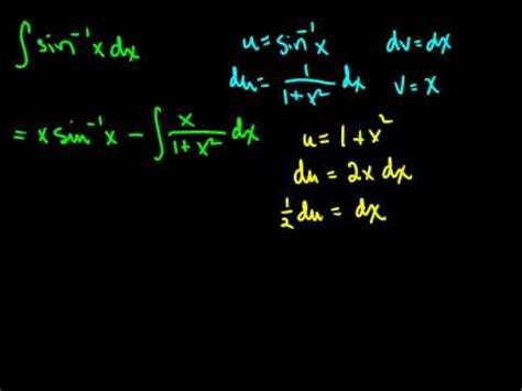 Integration by Parts - Inverse Trig Functions - YouTube