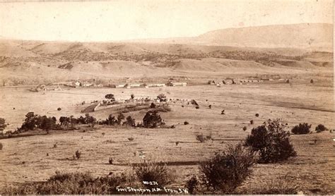 An image of Fort Stanton from 1877 in Lincoln County, NM., just before the infamous Lincoln ...