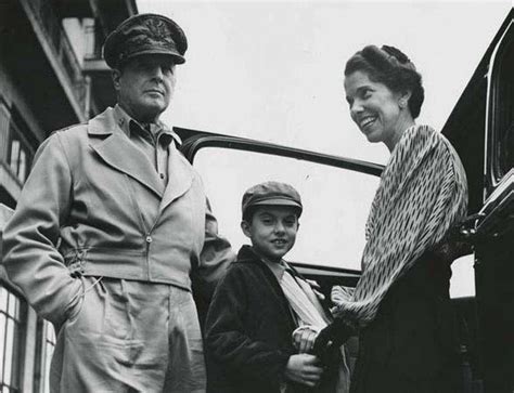 General Douglas MacArthur, his son Arthur and his wife Jean in ...