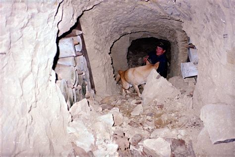 Photo inside Japanese defender's cave on Iwo Jima. (link in comments to ...