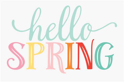 Hello Spring - Calligraphy , Free Transparent Clipart - ClipartKey