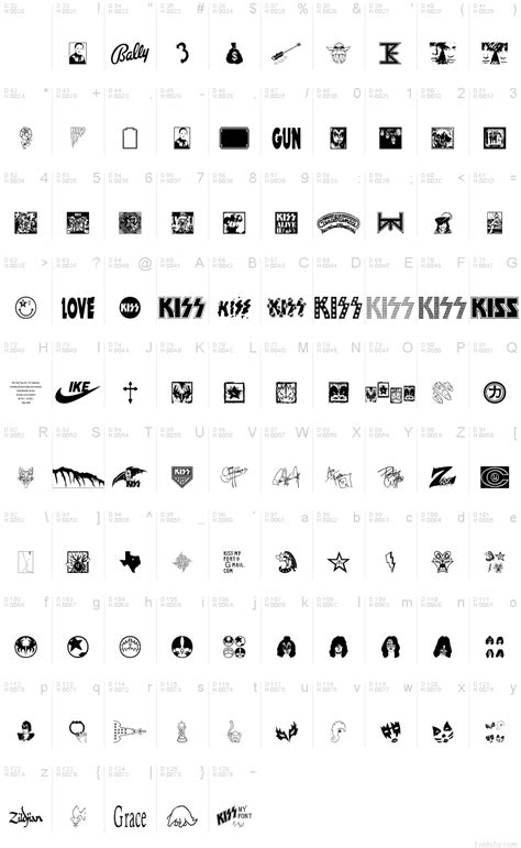 The KISS Font font | Fonts2u.com