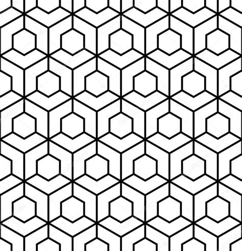 Vector modern seamless sacred geometry pattern, black and white ...