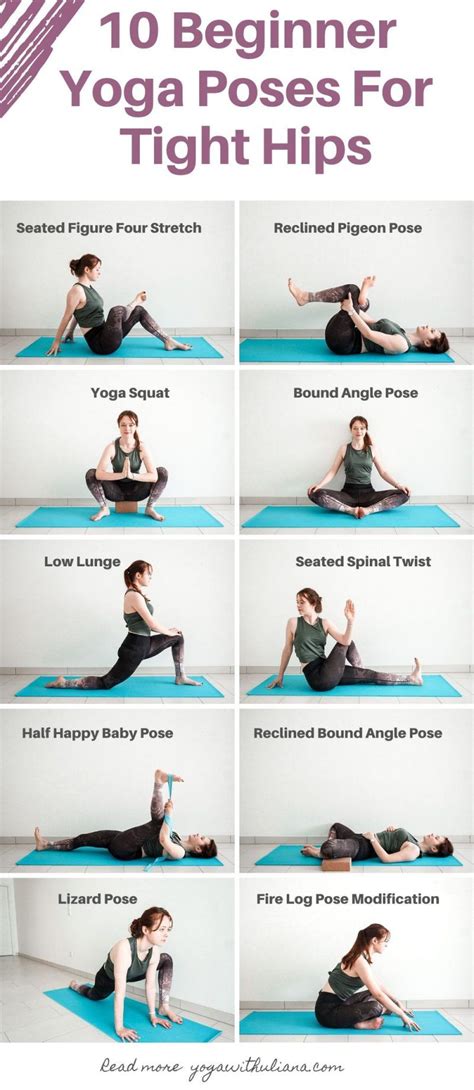 10 beginner yoga poses for opening the hips | Easy yoga workouts, Yoga ...