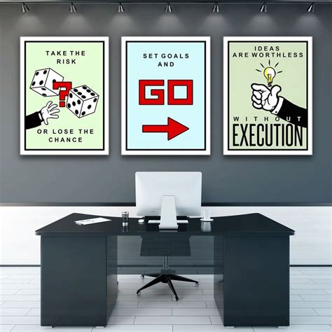 3 Pieces Boardwalk Wall Art Canvas Prints / Office Decor / Motivational ...