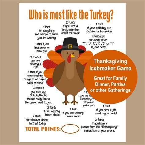 a thanksgiving turkey with the words who is most like the turkey?