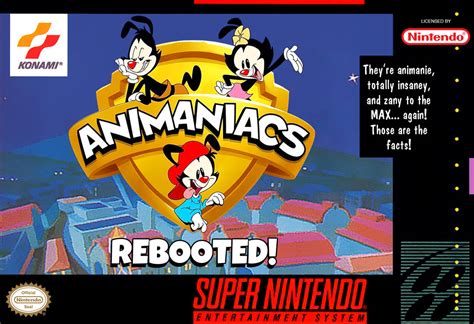 Animaniacs Rebooted! SNES box art by sketchguy22 on DeviantArt