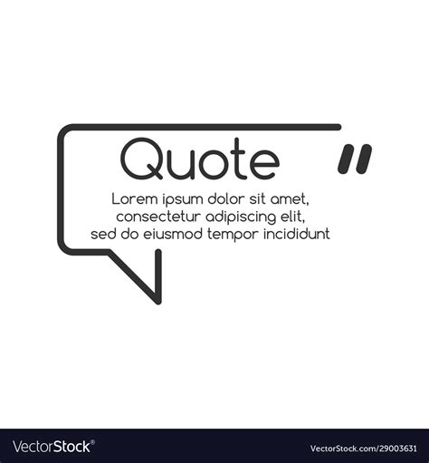 Innovative quotation template in quotes creative Vector Image