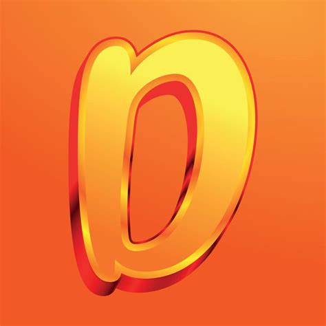 3d illustration of letter d 21735462 Vector Art at Vecteezy