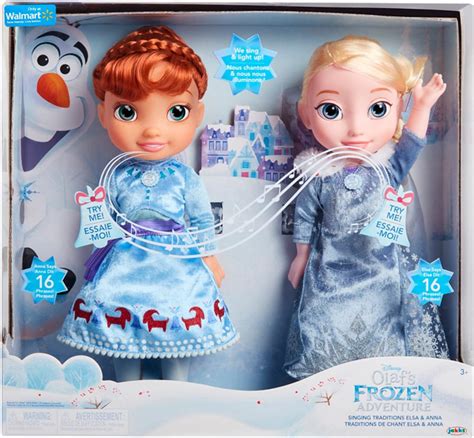 Disney Frozen Singing Traditions Elsa & Anna Dolls Olaf's Frozen ...