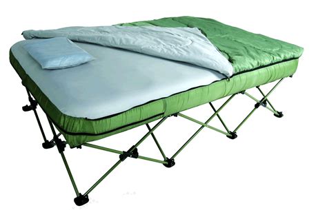 Camping Bed Set w/ Bedding. Def will be on the list of things to get ...