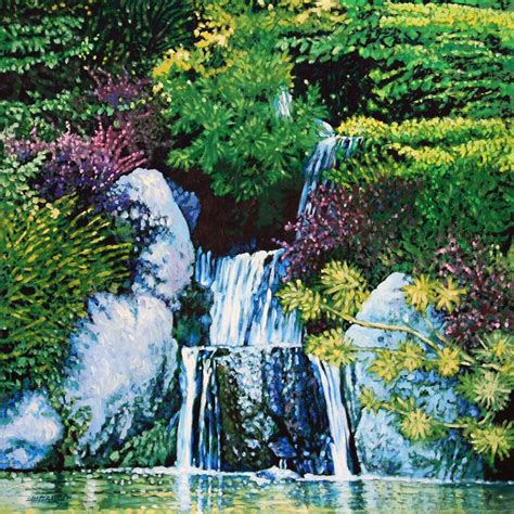 Japanese Water Garden Painting