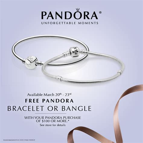 Free Pandora Two-Tone Clasp Bracelet