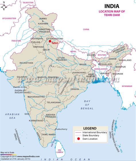 Tehri Dam, Uttarakhand: Address, Map, Facts and Information