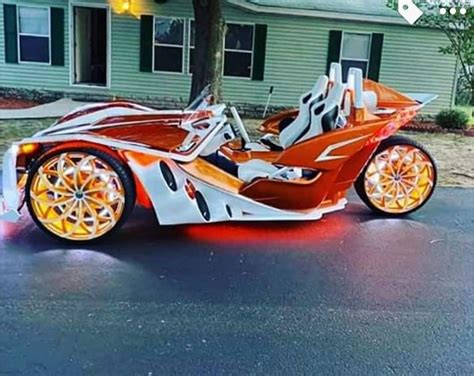 Slingshot Car Parked in Front of a House