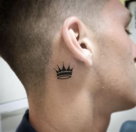 75+ Symbolic Crown Tattoo Designs | Crown neck tattoo, Small neck tattoos, Small crown tattoo