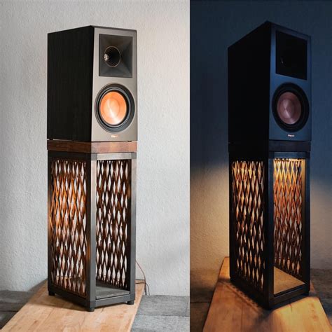 Finally finished building the second speaker stand for my Klipsch RP ...