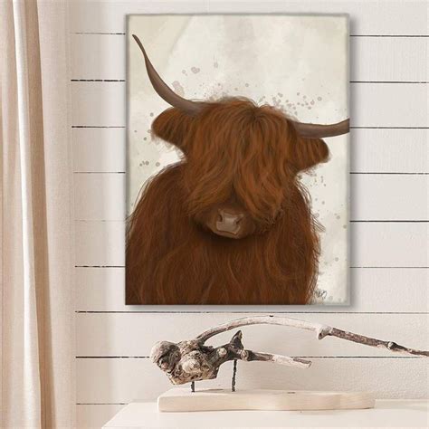 MANH3012 Cow Highland Cow 3 portrait Poster