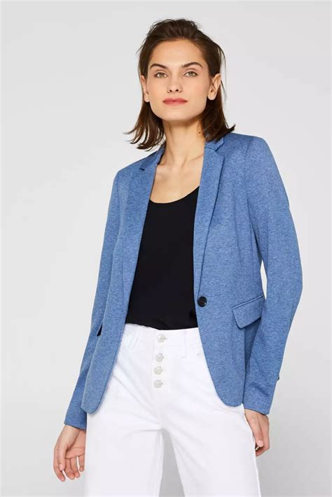 Esprit - Fitted jersey blazer with added stretch for comfort at our ...