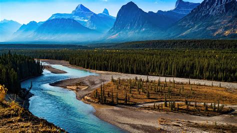 1366x768 Forest Landscape Mountain Nature River Scenic 4k Laptop HD ,HD 4k Wallpapers,Images ...