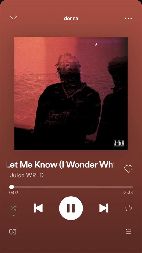 Let Me Know- Juice WRLD🥺 | Music cover photos, Music album covers, Let ...