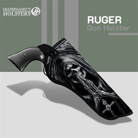 Ruger Blackhawk 357 Mag Caliber 7.5" Barrel Hip Holster Graphic Gun ...