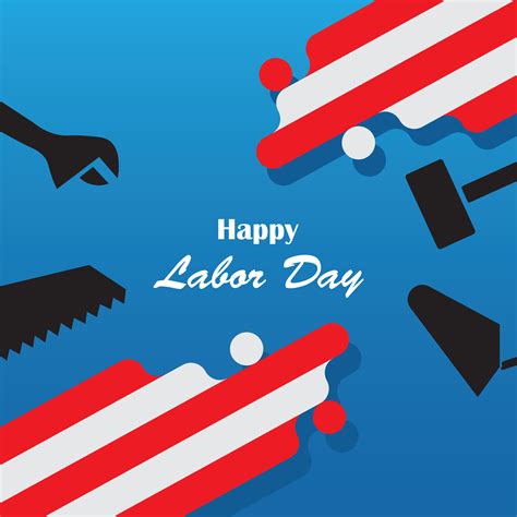 labor day banner design. happy labor day banner with usa flag. vector illustration 26500025 ...