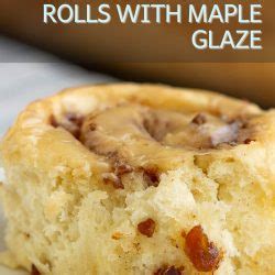 BACON BREAKFAST ROLLS WITH MAPLE GLAZE