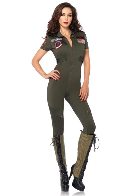 Top Gun Costume Flight Suit, Women's Halloween Costumes | Leg Avenue