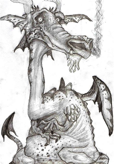 Smoke dragon by Nibilli on DeviantArt Cute Dragon Drawing, Dragon's ...