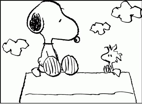 Printable Snoopy And Woodstock Coloring Pages