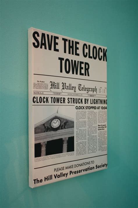 Back to the Future save the Clock Tower Flyer | Etsy | Back to the future, Clock tower, Back to ...