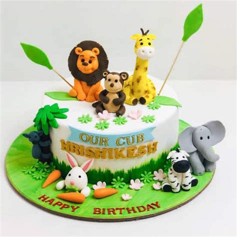 Order Jungle Theme Book Cake | FaridabadCake