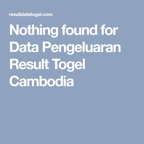 Data cambodia 4d | Data Jitu