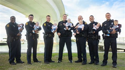 13 Clearwater Police Officers celebrate new babies