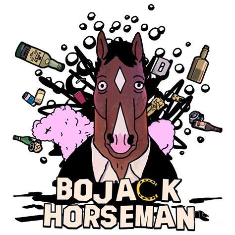 Bojack Horseman Mixed Media by Jerry Emile Hayes - Fine Art America