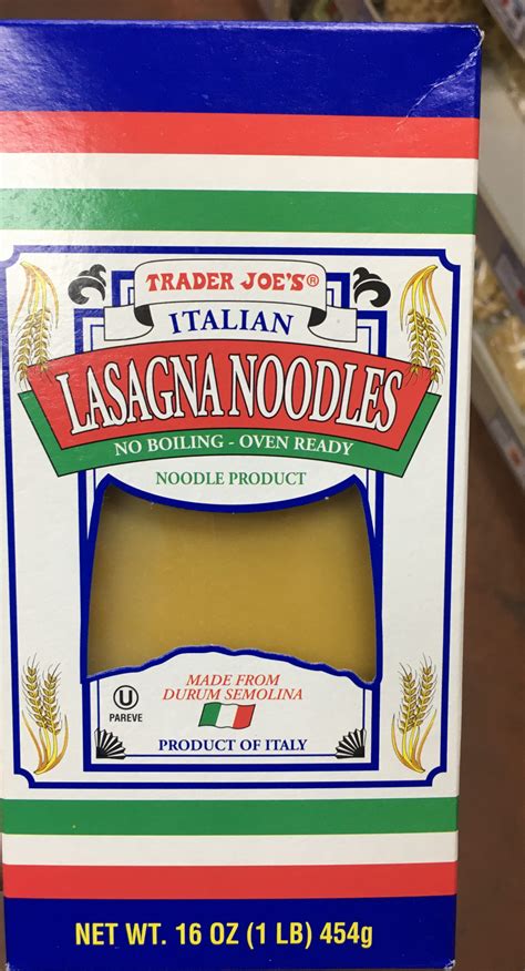 Trader Joe's Pasta, Lasagna Noodles - Trader Joe's Reviews