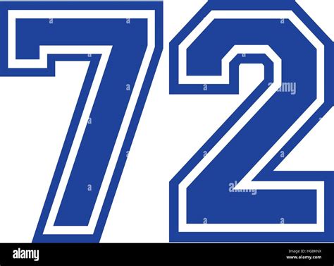 Seventy-two college number 72 Stock Vector Image & Art - Alamy