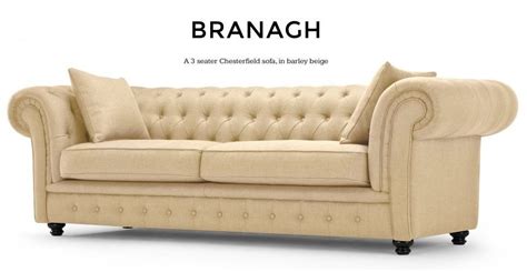 Cream fabric chesterfield sofa | in North Shields, Tyne and Wear | Gumtree