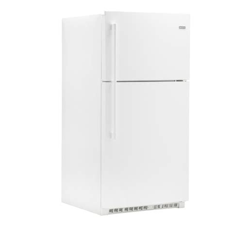 Maytag 21.2-cu ft Top-Freezer Refrigerator with Ice Maker (White) in ...