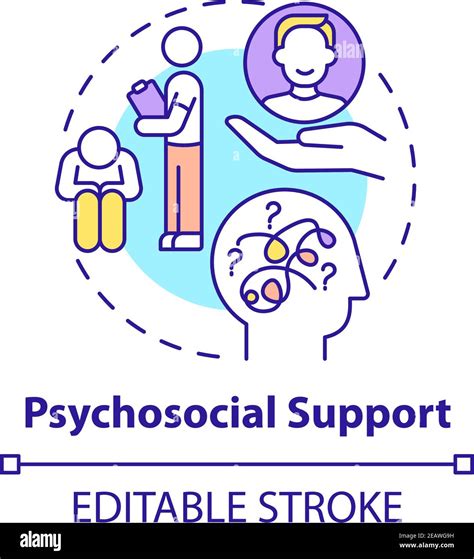 Psychosocial support concept icon Stock Vector Image & Art - Alamy