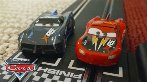 Lightning McQueen vs. Jackson Storm Race | Pixar Cars - YouTube