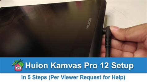 Huion Kamvas Pro 12 Setup In 5 Steps (Windows 10 OS) - YouTube