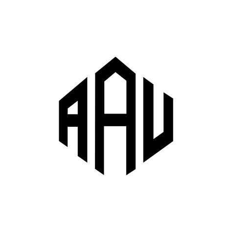 AAU letter logo design with polygon shape. AAU polygon and cube shape ...